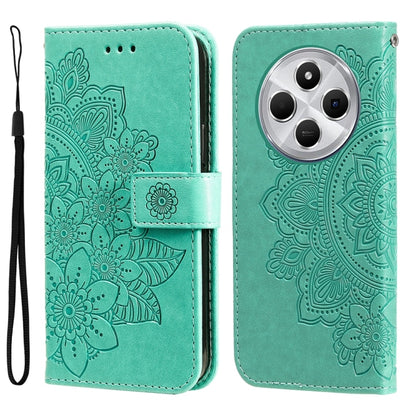 Seven-petal Flowers Embossing Leather Phone Case, For Redmi Note 14 4G 163.25mm Global, For Redmi Note 14 5G, For Redmi Note 14 Pro 5G / Note 14 Pro+ 5G, For Redmi 14C 4G, For Redmi K70 Ultra, For Redmi 13 4G / Redmi Note 13R