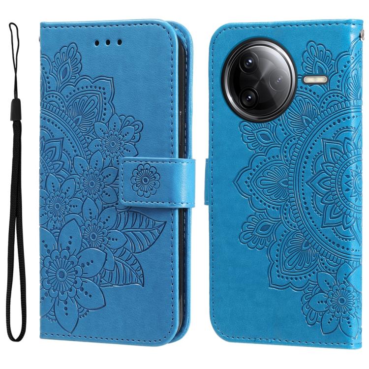 Seven-petal Flowers Embossing Leather Phone Case, For Redmi Turbo 4 / Xiaomi Poco X7 Pro, For Redmi K80 Pro, For Redmi K80, For Redmi Note 14 4G 163.25mm Global, For Redmi Note 14 5G, For Redmi Note 14 Pro 5G / Note 14 Pro+ 5G, For Redmi 14C 4G        ...
