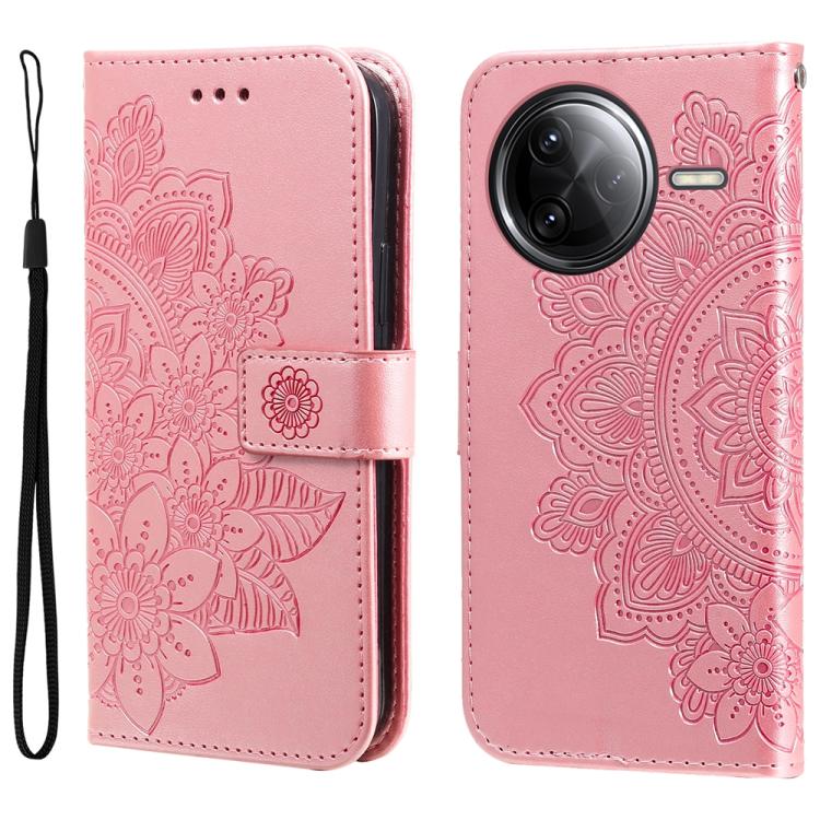 Seven-petal Flowers Embossing Leather Phone Case, For Redmi Turbo 4 / Xiaomi Poco X7 Pro, For Redmi K80 Pro, For Redmi K80, For Redmi Note 14 4G 163.25mm Global, For Redmi Note 14 5G, For Redmi Note 14 Pro 5G / Note 14 Pro+ 5G, For Redmi 14C 4G        ...
