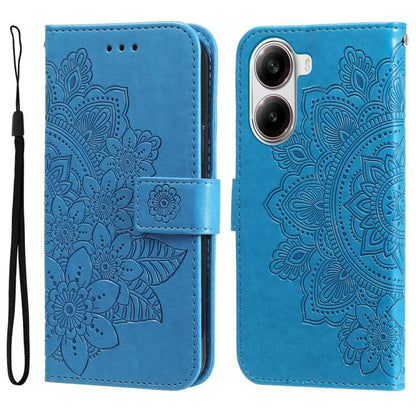Seven-petal Flowers Embossing Leather Phone Case, For Redmi Turbo 4 / Xiaomi Poco X7 Pro, For Redmi K80 Pro, For Redmi K80, For Redmi Note 14 4G 163.25mm Global, For Redmi Note 14 5G, For Redmi Note 14 Pro 5G / Note 14 Pro+ 5G, For Redmi 14C 4G        ...
