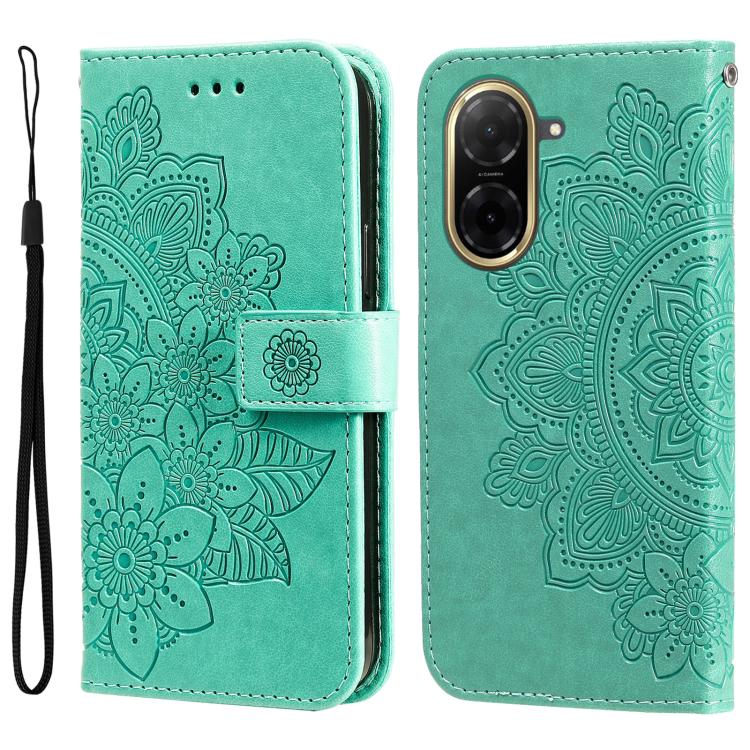 Seven-petal Flowers Embossing Leather Phone Case, For Redmi 15a 5G, For Redmi Turbo 5 Max 5G / Poco X8 Pro Max 5G, For Redmi Turbo 5 5G / Poco X8 Pro 5G, For Redmi Note 15 Pro+ 5G 163.3mm / Poco M8 Pro 5G                                                ...