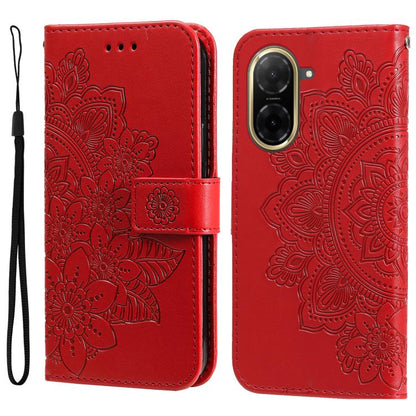 Seven-petal Flowers Embossing Leather Phone Case, For Redmi 15a 5G, For Redmi Turbo 5 Max 5G / Poco X8 Pro Max 5G, For Redmi Turbo 5 5G / Poco X8 Pro 5G, For Redmi Note 15 Pro+ 5G 163.3mm / Poco M8 Pro 5G                                                ...