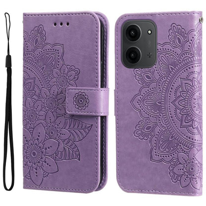 Seven-petal Flowers Embossing Leather Phone Case, For Redmi 15a 5G, For Redmi Turbo 5 Max 5G / Poco X8 Pro Max 5G, For Redmi Turbo 5 5G / Poco X8 Pro 5G, For Redmi Note 15 Pro+ 5G 163.3mm / Poco M8 Pro 5G                                                ...