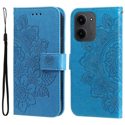 Seven-petal Flowers Embossing Leather Phone Case, For Redmi 15a 5G, For Redmi Turbo 5 Max 5G / Poco X8 Pro Max 5G, For Redmi Turbo 5 5G / Poco X8 Pro 5G, For Redmi Note 15 Pro+ 5G 163.3mm / Poco M8 Pro 5G                                                ...