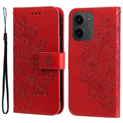Seven-petal Flowers Embossing Leather Phone Case, For Redmi 15a 5G, For Redmi Turbo 5 Max 5G / Poco X8 Pro Max 5G, For Redmi Turbo 5 5G / Poco X8 Pro 5G, For Redmi Note 15 Pro+ 5G 163.3mm / Poco M8 Pro 5G                                                ...
