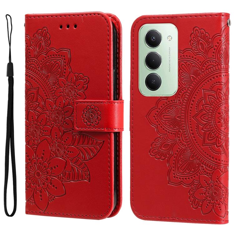 Seven-petal Flowers Embossing Leather Phone Case, For Redmi 15a 5G, For Redmi Turbo 5 Max 5G / Poco X8 Pro Max 5G, For Redmi Turbo 5 5G / Poco X8 Pro 5G, For Redmi Note 15 Pro+ 5G 163.3mm / Poco M8 Pro 5G                                                ...