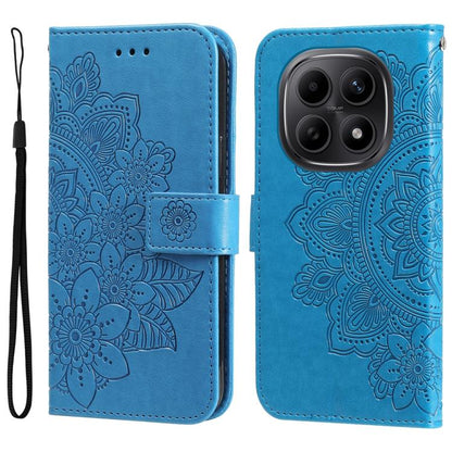 Seven-petal Flowers Embossing Leather Phone Case, For Redmi 15a 5G, For Redmi Turbo 5 Max 5G / Poco X8 Pro Max 5G, For Redmi Turbo 5 5G / Poco X8 Pro 5G, For Redmi Note 15 Pro+ 5G 163.3mm / Poco M8 Pro 5G                                                ...