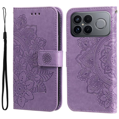 Seven-petal Flowers Embossing Leather Phone Case, For Redmi 15a 5G, For Redmi Turbo 5 Max 5G / Poco X8 Pro Max 5G, For Redmi Turbo 5 5G / Poco X8 Pro 5G, For Redmi Note 15 Pro+ 5G 163.3mm / Poco M8 Pro 5G                                                ...