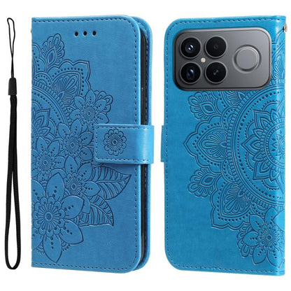 Seven-petal Flowers Embossing Leather Phone Case, For Redmi 15a 5G, For Redmi Turbo 5 Max 5G / Poco X8 Pro Max 5G, For Redmi Turbo 5 5G / Poco X8 Pro 5G, For Redmi Note 15 Pro+ 5G 163.3mm / Poco M8 Pro 5G                                                ...
