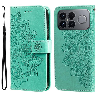 Seven-petal Flowers Embossing Leather Phone Case, For Redmi 15a 5G, For Redmi Turbo 5 Max 5G / Poco X8 Pro Max 5G, For Redmi Turbo 5 5G / Poco X8 Pro 5G, For Redmi Note 15 Pro+ 5G 163.3mm / Poco M8 Pro 5G                                                ...