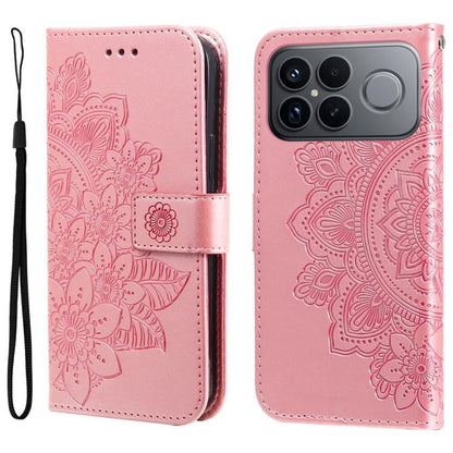Seven-petal Flowers Embossing Leather Phone Case, For Redmi 15a 5G, For Redmi Turbo 5 Max 5G / Poco X8 Pro Max 5G, For Redmi Turbo 5 5G / Poco X8 Pro 5G, For Redmi Note 15 Pro+ 5G 163.3mm / Poco M8 Pro 5G                                                ...