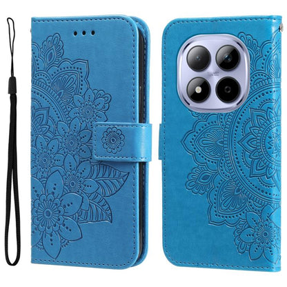 Seven-petal Flowers Embossing Leather Phone Case, For Redmi 15a 5G, For Redmi Turbo 5 Max 5G / Poco X8 Pro Max 5G, For Redmi Turbo 5 5G / Poco X8 Pro 5G, For Redmi Note 15 Pro+ 5G 163.3mm / Poco M8 Pro 5G                                                ...