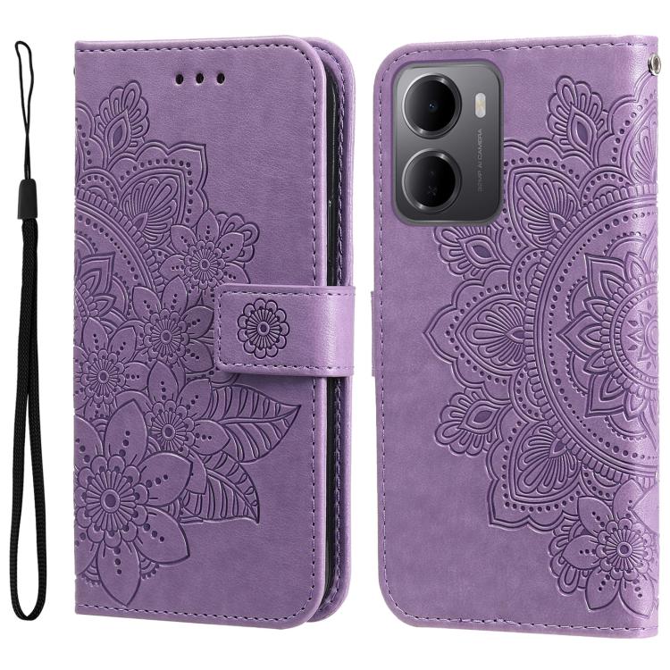 Seven-petal Flowers Embossing Leather Phone Case, For Redmi Note 17 5G / 4G Global 171mm, For Redmi Note 17 Pro+ 5G Global 163mm, For Redmi 17 5G / 4G Global 170mm, For Redmi 15a 5G, For Redmi Turbo 5 Max 5G / Poco X8 Pro Max 5G                        ...