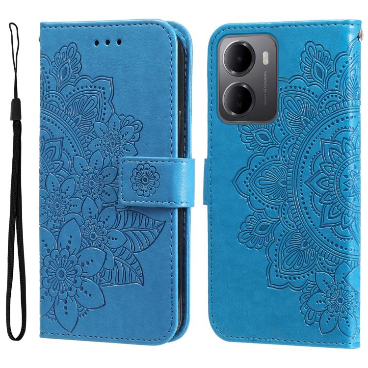 Seven-petal Flowers Embossing Leather Phone Case, For Redmi Note 17 5G / 4G Global 171mm, For Redmi Note 17 Pro+ 5G Global 163mm, For Redmi 17 5G / 4G Global 170mm, For Redmi 15a 5G, For Redmi Turbo 5 Max 5G / Poco X8 Pro Max 5G                        ...