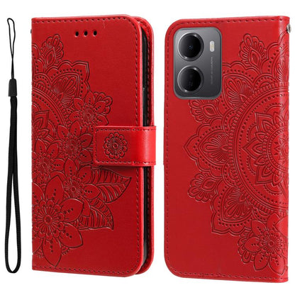 Seven-petal Flowers Embossing Leather Phone Case, For Redmi 15a 5G, For Redmi Turbo 5 Max 5G / Poco X8 Pro Max 5G, For Redmi Turbo 5 5G / Poco X8 Pro 5G, For Redmi Note 15 Pro+ 5G 163.3mm / Poco M8 Pro 5G                                                ...