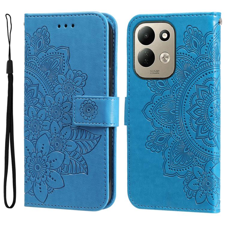 Seven-petal Flowers Embossing Leather Phone Case, For Redmi Note 17 5G / 4G Global 171mm, For Redmi Note 17 Pro+ 5G Global 163mm, For Redmi 17 5G / 4G Global 170mm, For Redmi 15a 5G, For Redmi Turbo 5 Max 5G / Poco X8 Pro Max 5G                        ...