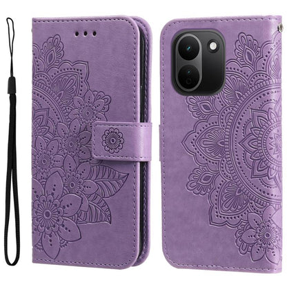 Seven-petal Flowers Embossing Leather Phone Case, For Redmi Note 17 5G / 4G Global 171mm, For Redmi Note 17 Pro+ 5G Global 163mm, For Redmi 17 5G / 4G Global 170mm, For Redmi 15a 5G, For Redmi Turbo 5 Max 5G / Poco X8 Pro Max 5G                        ...