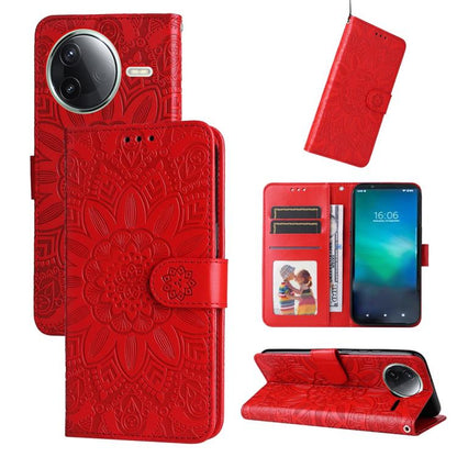 Embossed Sunflower Leather Phone Case, For Redmi Turbo 4 / Xiaomi Poco X7 Pro, For Redmi K80 Pro, For Redmi K80, For Redmi Note 14 4G 163.25mm Global, For Redmi Note 14 5G, For Redmi Note 14 Pro 5G / Note 14 Pro+ 5G, For Redmi 14C 4G, For Redmi K70 Ult...