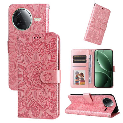 Embossed Sunflower Leather Phone Case, For Redmi Turbo 4 / Xiaomi Poco X7 Pro, For Redmi K80 Pro, For Redmi K80, For Redmi Note 14 4G 163.25mm Global, For Redmi Note 14 5G, For Redmi Note 14 Pro 5G / Note 14 Pro+ 5G, For Redmi 14C 4G, For Redmi K70 Ult...