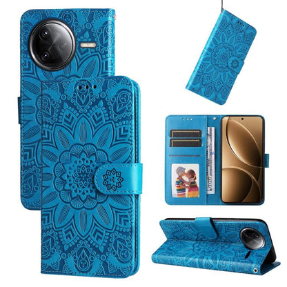 Embossed Sunflower Leather Phone Case, For Redmi Turbo 4 / Xiaomi Poco X7 Pro, For Redmi K80 Pro, For Redmi K80, For Redmi Note 14 4G 163.25mm Global, For Redmi Note 14 5G, For Redmi Note 14 Pro 5G / Note 14 Pro+ 5G, For Redmi 14C 4G, For Redmi K70 Ult...