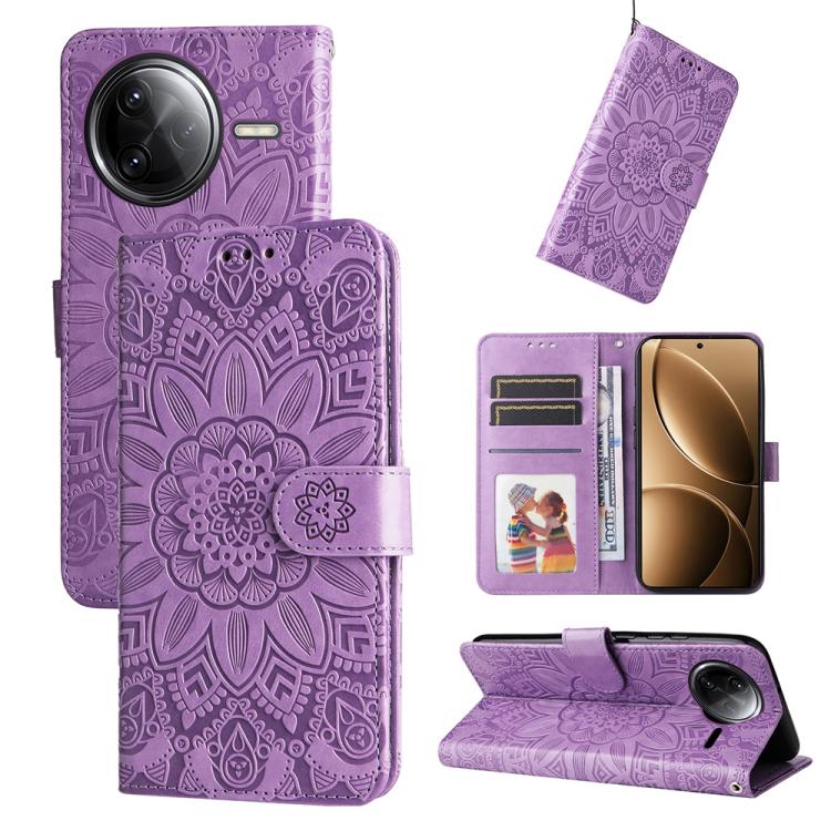 Embossed Sunflower Leather Phone Case, For Redmi Turbo 4 / Xiaomi Poco X7 Pro, For Redmi K80 Pro, For Redmi K80, For Redmi Note 14 4G 163.25mm Global, For Redmi Note 14 5G, For Redmi Note 14 Pro 5G / Note 14 Pro+ 5G, For Redmi 14C 4G, For Redmi K70 Ult...