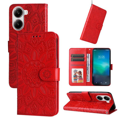 Embossed Sunflower Leather Phone Case, For Redmi Turbo 4 / Xiaomi Poco X7 Pro, For Redmi K80 Pro, For Redmi K80, For Redmi Note 14 4G 163.25mm Global, For Redmi Note 14 5G, For Redmi Note 14 Pro 5G / Note 14 Pro+ 5G, For Redmi 14C 4G, For Redmi K70 Ult...