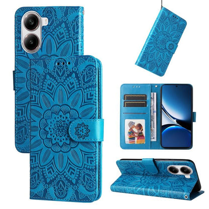 Embossed Sunflower Leather Phone Case, For Redmi Turbo 4 / Xiaomi Poco X7 Pro, For Redmi K80 Pro, For Redmi K80, For Redmi Note 14 4G 163.25mm Global, For Redmi Note 14 5G, For Redmi Note 14 Pro 5G / Note 14 Pro+ 5G, For Redmi 14C 4G, For Redmi K70 Ult...
