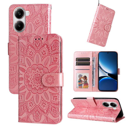 Embossed Sunflower Leather Phone Case, For Redmi Turbo 4 / Xiaomi Poco X7 Pro, For Redmi K80 Pro, For Redmi K80, For Redmi Note 14 4G 163.25mm Global, For Redmi Note 14 5G, For Redmi Note 14 Pro 5G / Note 14 Pro+ 5G, For Redmi 14C 4G, For Redmi K70 Ult...