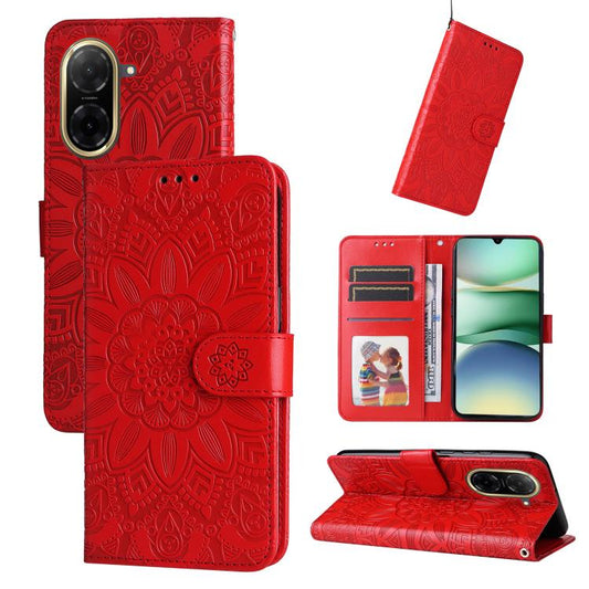 Embossed Sunflower Leather Phone Case, For Redmi A5 4G 173.3mm, For Redmi Note 14 4G 164.84mm, For Redmi Turbo 4 / Xiaomi Poco X7 Pro, For Redmi K80 Pro, For Redmi K80, For Redmi Note 14 4G 163.25mm Global, For Redmi Note 14 5G                         ...