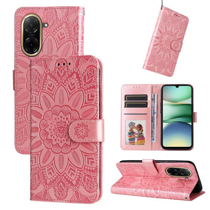Embossed Sunflower Leather Phone Case, For Redmi 15a 5G, For Redmi Turbo 5 Max 5G / Poco X8 Pro Max 5G, For Redmi Turbo 5 5G / Poco X8 Pro 5G, For Redmi Note 15 Pro+ 5G 163.3mm / Poco M8 Pro 5G, For Redmi Note 15 4G / 5G Global 164mm / Poco M8 5G      ...