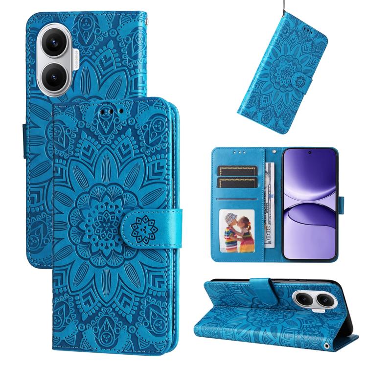 Embossed Sunflower Leather Phone Case, For Redmi 15a 5G, For Redmi Turbo 5 Max 5G / Poco X8 Pro Max 5G, For Redmi Turbo 5 5G / Poco X8 Pro 5G, For Redmi Note 15 Pro+ 5G 163.3mm / Poco M8 Pro 5G, For Redmi Note 15 4G / 5G Global 164mm / Poco M8 5G      ...