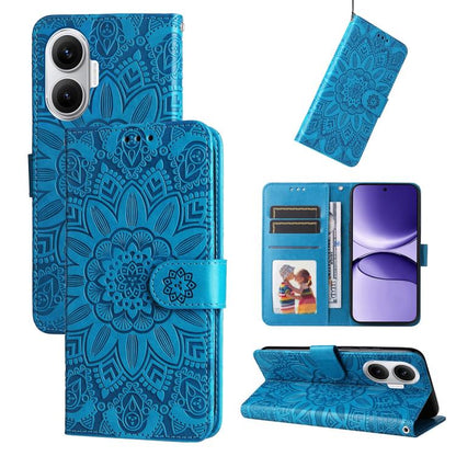 Embossed Sunflower Leather Phone Case, For Redmi 15a 5G, For Redmi Turbo 5 Max 5G / Poco X8 Pro Max 5G, For Redmi Turbo 5 5G / Poco X8 Pro 5G, For Redmi Note 15 Pro+ 5G 163.3mm / Poco M8 Pro 5G, For Redmi Note 15 4G / 5G Global 164mm / Poco M8 5G      ...