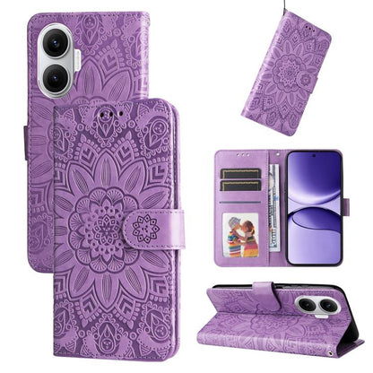 Embossed Sunflower Leather Phone Case, For Redmi 15a 5G, For Redmi Turbo 5 Max 5G / Poco X8 Pro Max 5G, For Redmi Turbo 5 5G / Poco X8 Pro 5G, For Redmi Note 15 Pro+ 5G 163.3mm / Poco M8 Pro 5G, For Redmi Note 15 4G / 5G Global 164mm / Poco M8 5G      ...