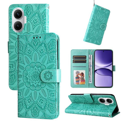 Embossed Sunflower Leather Phone Case, For Redmi 15a 5G, For Redmi Turbo 5 Max 5G / Poco X8 Pro Max 5G, For Redmi Turbo 5 5G / Poco X8 Pro 5G, For Redmi Note 15 Pro+ 5G 163.3mm / Poco M8 Pro 5G, For Redmi Note 15 4G / 5G Global 164mm / Poco M8 5G      ...