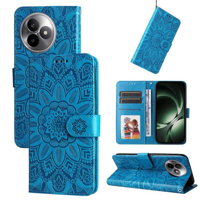 Embossed Sunflower Leather Phone Case, For Redmi 15a 5G, For Redmi Turbo 5 Max 5G / Poco X8 Pro Max 5G, For Redmi Turbo 5 5G / Poco X8 Pro 5G, For Redmi Note 15 Pro+ 5G 163.3mm / Poco M8 Pro 5G, For Redmi Note 15 4G / 5G Global 164mm / Poco M8 5G      ...