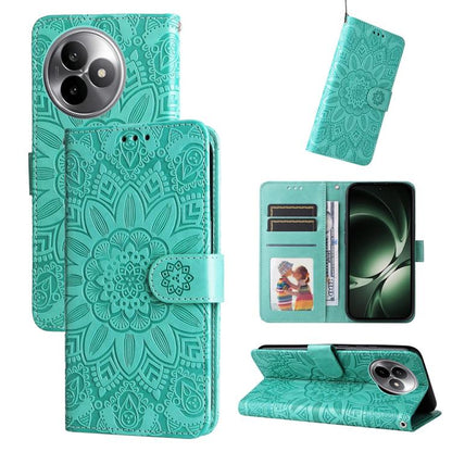 Embossed Sunflower Leather Phone Case, For Redmi 15a 5G, For Redmi Turbo 5 Max 5G / Poco X8 Pro Max 5G, For Redmi Turbo 5 5G / Poco X8 Pro 5G, For Redmi Note 15 Pro+ 5G 163.3mm / Poco M8 Pro 5G, For Redmi Note 15 4G / 5G Global 164mm / Poco M8 5G      ...