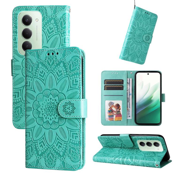 Embossed Sunflower Leather Phone Case, For Redmi 15a 5G, For Redmi Turbo 5 Max 5G / Poco X8 Pro Max 5G, For Redmi Turbo 5 5G / Poco X8 Pro 5G, For Redmi Note 15 Pro+ 5G 163.3mm / Poco M8 Pro 5G, For Redmi Note 15 4G / 5G Global 164mm / Poco M8 5G      ...