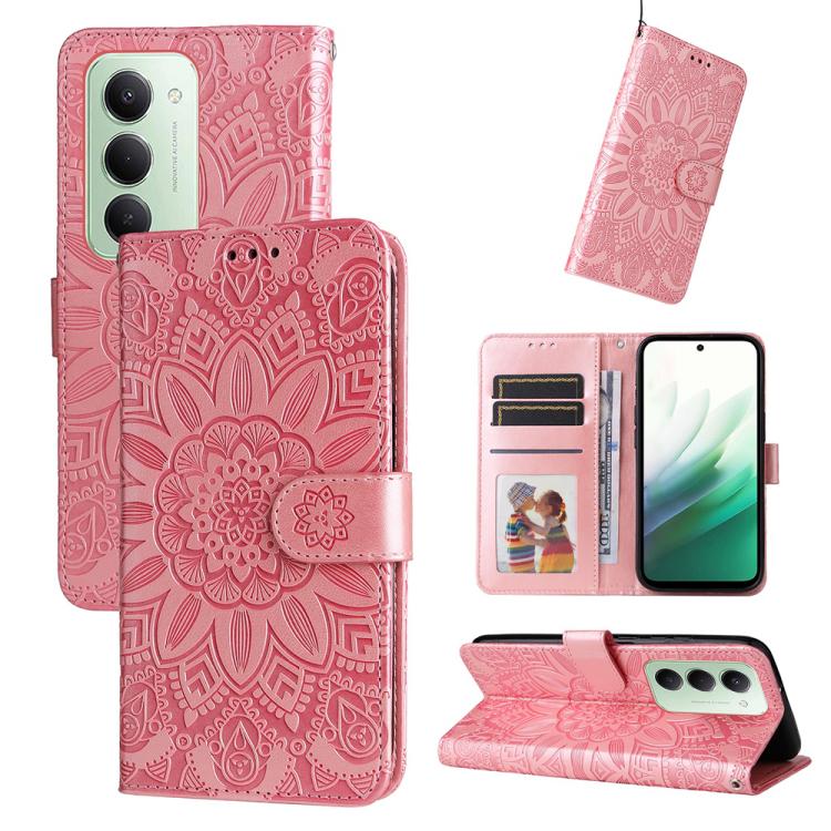 Embossed Sunflower Leather Phone Case, For Redmi 15a 5G, For Redmi Turbo 5 Max 5G / Poco X8 Pro Max 5G, For Redmi Turbo 5 5G / Poco X8 Pro 5G, For Redmi Note 15 Pro+ 5G 163.3mm / Poco M8 Pro 5G, For Redmi Note 15 4G / 5G Global 164mm / Poco M8 5G      ...