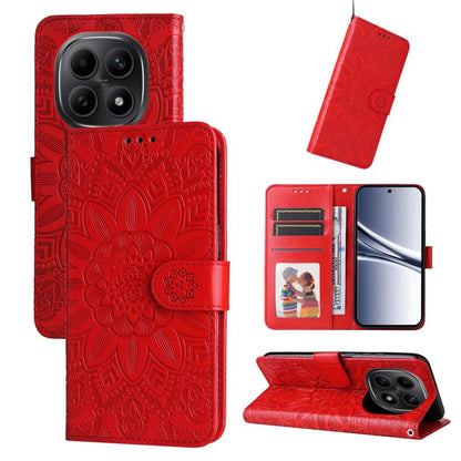 Embossed Sunflower Leather Phone Case, For Redmi 15a 5G, For Redmi Turbo 5 Max 5G / Poco X8 Pro Max 5G, For Redmi Turbo 5 5G / Poco X8 Pro 5G, For Redmi Note 15 Pro+ 5G 163.3mm / Poco M8 Pro 5G, For Redmi Note 15 4G / 5G Global 164mm / Poco M8 5G      ...