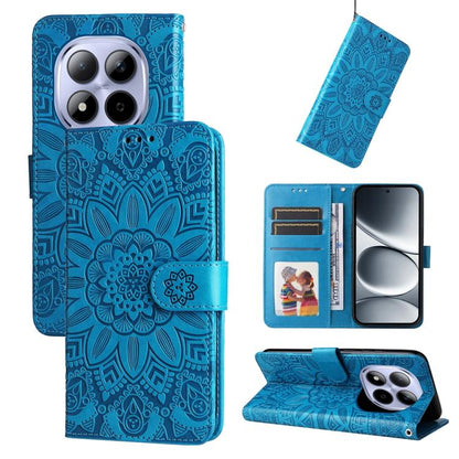 Embossed Sunflower Leather Phone Case, For Redmi 15a 5G, For Redmi Turbo 5 Max 5G / Poco X8 Pro Max 5G, For Redmi Turbo 5 5G / Poco X8 Pro 5G, For Redmi Note 15 Pro+ 5G 163.3mm / Poco M8 Pro 5G, For Redmi Note 15 4G / 5G Global 164mm / Poco M8 5G      ...