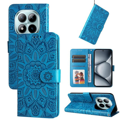 Embossed Sunflower Leather Phone Case, For Redmi 15a 5G, For Redmi Turbo 5 Max 5G / Poco X8 Pro Max 5G, For Redmi Turbo 5 5G / Poco X8 Pro 5G, For Redmi Note 15 Pro+ 5G 163.3mm / Poco M8 Pro 5G, For Redmi Note 15 4G / 5G Global 164mm / Poco M8 5G      ...