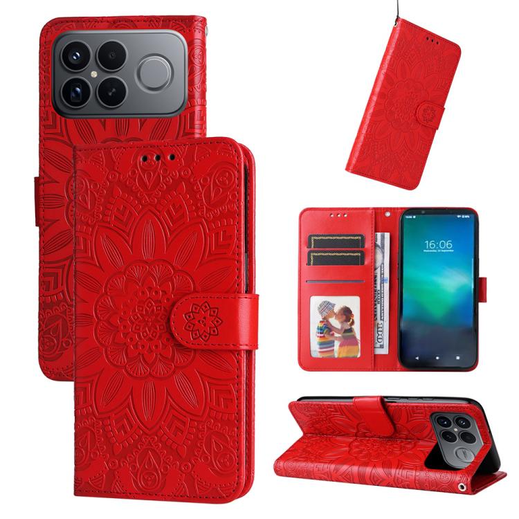Embossed Sunflower Leather Phone Case, For Redmi 15a 5G, For Redmi Turbo 5 Max 5G / Poco X8 Pro Max 5G, For Redmi Turbo 5 5G / Poco X8 Pro 5G, For Redmi Note 15 Pro+ 5G 163.3mm / Poco M8 Pro 5G, For Redmi Note 15 4G / 5G Global 164mm / Poco M8 5G      ...