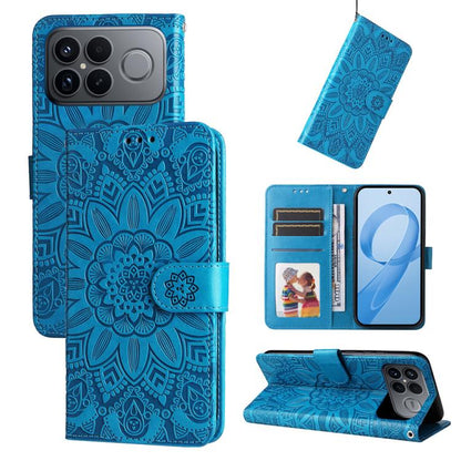 Embossed Sunflower Leather Phone Case, For Redmi 15a 5G, For Redmi Turbo 5 Max 5G / Poco X8 Pro Max 5G, For Redmi Turbo 5 5G / Poco X8 Pro 5G, For Redmi Note 15 Pro+ 5G 163.3mm / Poco M8 Pro 5G, For Redmi Note 15 4G / 5G Global 164mm / Poco M8 5G      ...