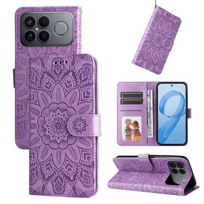 Embossed Sunflower Leather Phone Case, For Redmi 15a 5G, For Redmi Turbo 5 Max 5G / Poco X8 Pro Max 5G, For Redmi Turbo 5 5G / Poco X8 Pro 5G, For Redmi Note 15 Pro+ 5G 163.3mm / Poco M8 Pro 5G, For Redmi Note 15 4G / 5G Global 164mm / Poco M8 5G      ...
