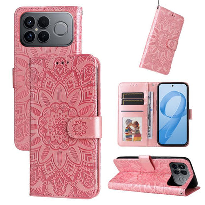 Embossed Sunflower Leather Phone Case, For Redmi 15a 5G, For Redmi Turbo 5 Max 5G / Poco X8 Pro Max 5G, For Redmi Turbo 5 5G / Poco X8 Pro 5G, For Redmi Note 15 Pro+ 5G 163.3mm / Poco M8 Pro 5G, For Redmi Note 15 4G / 5G Global 164mm / Poco M8 5G      ...