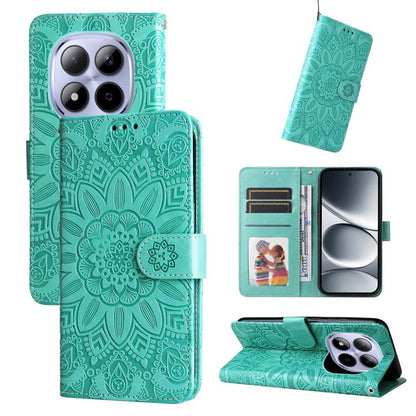 Embossed Sunflower Leather Phone Case, For Redmi 15a 5G, For Redmi Turbo 5 Max 5G / Poco X8 Pro Max 5G, For Redmi Turbo 5 5G / Poco X8 Pro 5G, For Redmi Note 15 Pro+ 5G 163.3mm / Poco M8 Pro 5G, For Redmi Note 15 4G / 5G Global 164mm / Poco M8 5G      ...