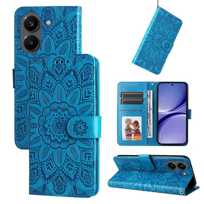 Embossed Sunflower Leather Phone Case, For Redmi 15a 5G, For Redmi Turbo 5 Max 5G / Poco X8 Pro Max 5G, For Redmi Turbo 5 5G / Poco X8 Pro 5G, For Redmi Note 15 Pro+ 5G 163.3mm / Poco M8 Pro 5G, For Redmi Note 15 4G / 5G Global 164mm / Poco M8 5G      ...