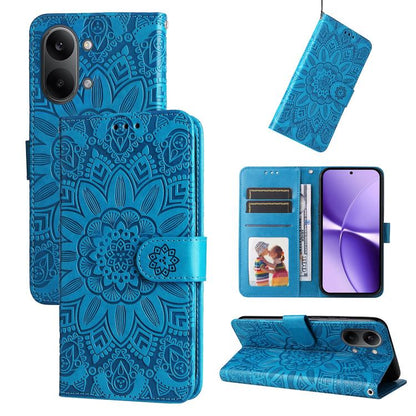 Embossed Sunflower Leather Phone Case, For Redmi 15a 5G, For Redmi Turbo 5 Max 5G / Poco X8 Pro Max 5G, For Redmi Turbo 5 5G / Poco X8 Pro 5G, For Redmi Note 15 Pro+ 5G 163.3mm / Poco M8 Pro 5G, For Redmi Note 15 4G / 5G Global 164mm / Poco M8 5G      ...