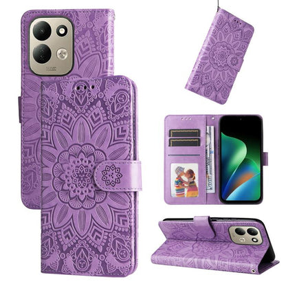 Embossed Sunflower Leather Phone Case, For Redmi Note 17 5G / 4G Global 171mm, For Redmi Note 17 Pro+ 5G Global 163mm, For Redmi 17 5G / 4G Global 170mm, For Redmi 15a 5G, For Redmi Turbo 5 Max 5G / Poco X8 Pro Max 5G                                   ...