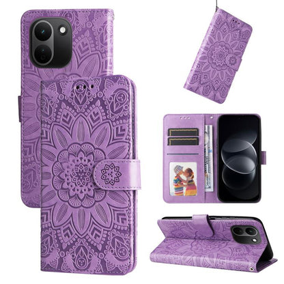 Embossed Sunflower Leather Phone Case, For Redmi Note 17 5G / 4G Global 171mm, For Redmi Note 17 Pro+ 5G Global 163mm, For Redmi 17 5G / 4G Global 170mm, For Redmi 15a 5G, For Redmi Turbo 5 Max 5G / Poco X8 Pro Max 5G                                   ...